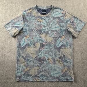 PrAna Shirt Adult Large Floral Short Sleeve Outdoor Active Casual Men's